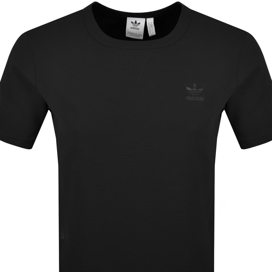 adidas アディダス Tシャツ・カットソー 黒 M/L 3800124S0002 adidas Originals Logo T Shirt Black | Mainline Menswear